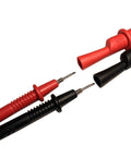 629 Test Lead With Screw On Alligator Clips, 48 Inch Length, CAT III 1000V Rated, 10 Amp Max, Red And Black, close-up view