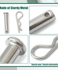 Heavy-Duty Clevis Pin And Clip Kit Replacement For Husqvarna Tiller Drive, Replaces 532132673 And 532003146, Pro-Grade Hardware That Protects The Drive Assembly And Extends Equipment Life., steel clevis pin and clip set, close-up