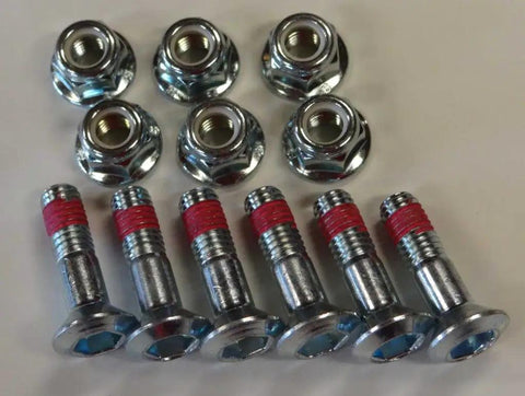 OEM flange bolts and nuts from 250pc KDX Two Stroke Bolt Kit for Dirt Bike Maintenance and Restoration