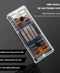 20 Way Blade Fuse Block 16 Circuit Fuse Holder DC Sub Panel With Ground And Cover for SUV, Marine, Truck, shown with clear cover.