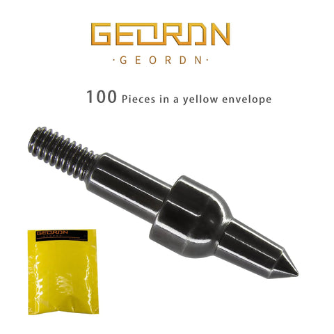 100 Grain Screw In Archery Field Points Set For Target Practice Arrow Tips Easy Swap Compatible With Crossbow Recurve And Compound Bow