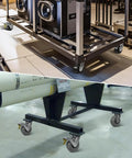 Top Shelf Super Heavy Duty Caster Yoke Replacement Featuring Adjustable Slot Plates And Smooth Swivel Pivots rated for industrial carts and trailers.