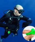 Diver using Must Have Regulator Mouthpiece Cover Clip On For Diving And Snorkeling Protects Mouthpiece And Hose From Dirt Sand Debris