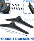 Replacement TV Legs For Hisense 32, 40, And 43 Inch Select Models, Black Tabletop Feet With Screws Kit, Durable ABS Construction