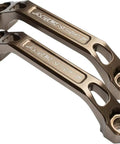 Billet Grab Handles Set For Offroad And Overland Rigs, Universal Roof Rack Fit, CNC Aluminum Bronze Mounts with Branding