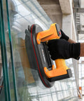 TorqTac 10 Inch Electric Vacuum Suction Cup Lifter with 662 Lbs capacity gripping glass for safe handling