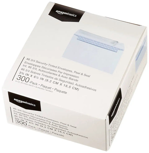 Hella Secure Size Six Self Seal Mailing Envelopes For Dropping Off Invoices And Confidential Bills No Sweat Peel Closure White Woven Paper 300 Pack Office Shipping Essentials