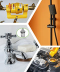 Collage of 3-In-1 Spigot Repair Washers Kit With Hose Gasket And Faucet O-Rings No More Leaks For Kitchen Faucet Outdoor Hose Bib