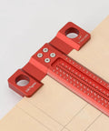 Dope T Square Ruler For Woodworking 24in Scriber With Built In Support Lips Architect Style Layout Tool in use on wood surface