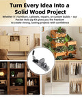 Pocket Hole Jig Kit For Woodworking Projects One Sided Fifteen Degree Locator With Hardened Steel Bushing And Three Eighths Inch Drill Bit For Cabinet Assembly Garage Grade Furniture Repair DIY Shelves