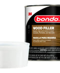 The Real Deal Wood Filler Kit 30 Oz With Quick Set Hardener, cream hardener and container for wood repair.