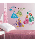 Room with Disney Princess Peel And Stick Wall Decals Set With 37 Pieces From 2.3 X 1.6 To 8 X 9.5 Inches Easy To Apply And Removable