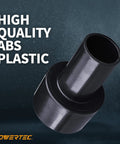 Vacuum Hose Reducer Adapter from Two and Half Inch OD to One and Half Inch ID for Dry and Wet Vacuums ABS Plastic