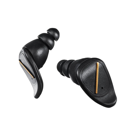 Dope High Fidelity Reusable Musicians Ear Plugs For Festivals And Live Shows, black silicone with EAROS ONE acoustic filters