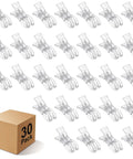 30 Pack Balloon Arch Clamps For Backdrops, large clear clips with 3.5 inch plastic clips and box packaging, birthday decor