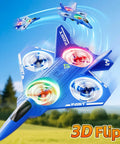 Kid Friendly RC Airplane Drone With One Key Takeoff Landing Headless Mode 360 Degree Flips Auto Hover For Beginners Outdoor Flying Toy