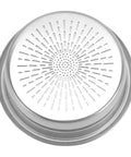 Top view of 58mm Espresso Portafilter Basket For Home Machines, 18g 304 Stainless Steel Filter With Even Extraction, Easy Clean