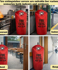 Six Pack Fire Extinguisher Covers For 13 To 20 Lb Units Heavy Duty Thick Protective Sleeves in various settings