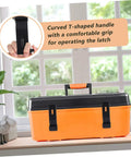 Toolbox with Flexible Draw Latch Rubber Lock Kit for Electrical Cabinets and Mechanical Storage, T-shaped handle detail