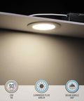 Ultra Thin 6 Inch LED Recessed Light Kit With Junction Box Pack Of 6 13.5W Dimmable Canless Ceiling Lights ETL ES Listed