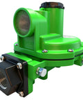 Make Sure Your LP Setup Runs Dead Nuts With This Heavy Hitter 2nd Stage Propane Regulator featuring 3/4 inch NPT ports and green design.
