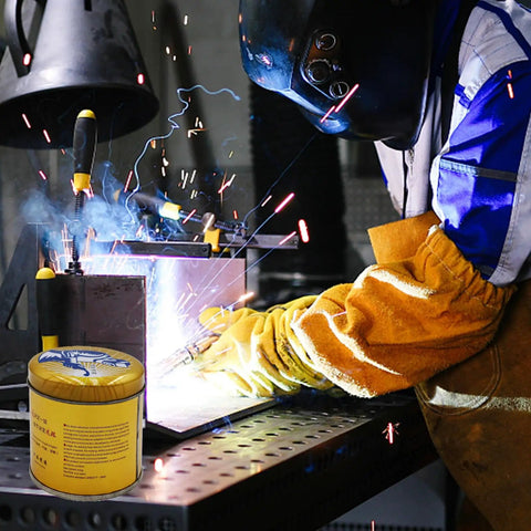 Welder using Anti Spatter Welding Nozzle Gel For MIG Nozzles And Tips Keeps Your Nozzle Clean Prevents Clogs And Erratic Operation