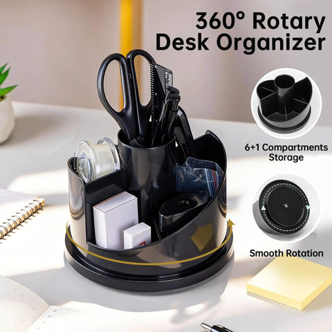 1045 Piece Office Supplies Set Desk Organizer Kit With Rotating Multifunctional Pen Holder And Binder Clips No Brainer All In One