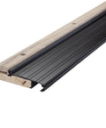 Adjustable Aluminum And Hardwood Threshold Kit For French And Exterior Doors, Bronze Finish, Oak Wood And Aluminum Construction