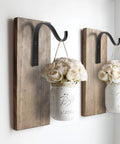 4 Pack Iron Wall Hooks For Hanging Plant Lanterns And More Dope Versatile Outdoor Indoor Metal Brackets holding mason jar sconces