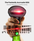 Rugged 2D QR Industrial Barcode Scanner With Wireless Charging Stand scanning barcode with accurate CMOS technology