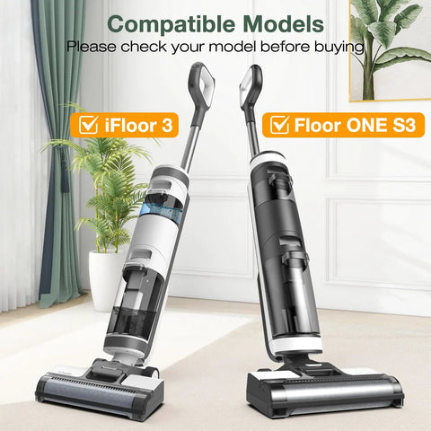 iFloor 3 and Floor One S3 cordless vacuum cleaners compatible with All In One 2 Pack Brush Rollers And 4 Pack HEPA Filters