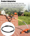 Flexible Drive Shaft For Outdoor Power Tools Compatible With FS36 FS38 FS40 FS40C FS44 shown beside a practical trimmer setup.