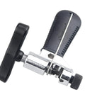 Oumers bike chain tool, chain breaker with black T-handle and chrome body for road and mountain bikes