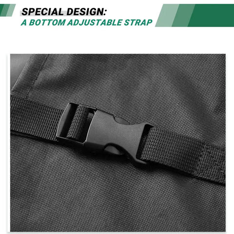 Close-up of Steel Stand Hammock Chair Cover Waterproof Outdoor 420D Oxford Fabric Shield with adjustable strap detail.