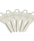 SC1 5 Pin Key Blanks Pack Of 50 Brass Silver Blank Keys For Schlage C Keyway Locksmiths And Home Key Replacement Projects