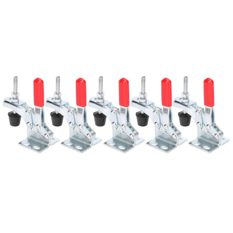 Five Pack Quick Release Toggle Clamps For Vertical Fixtures Heavy Duty Workholding Tool With 30 Kg Clamping Force displayed