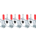 Set of 5 Quick Release Toggle Clamp Vertical Fixture For Welding And Machining, 30 Kg Clamping Force, 88 Degree Handle Opening