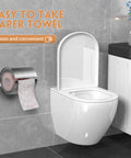 Cat Proof And Dog Proof Toilet Paper Holder Round Enclosed Wall Mounted Stainless Steel Brushed Nickel TP Roll Holder in bathroom