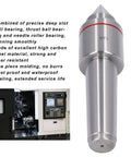 Image of Mt5 60 Degree Morse Taper Live Lathe Center For Heavy Duty High Speed Lathes And CNC Machining, showing precision ground high carbon steel.