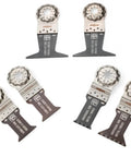 Fein E-Cut Starlock wood and metal saw blade set, 6-piece kit (4 long-life, 2 universal)