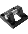 Foot Flange CB-32 for foot mounting on pneumatic SC-32 cylinder with four screws, cast steel heavy duty build, rust prevention note.