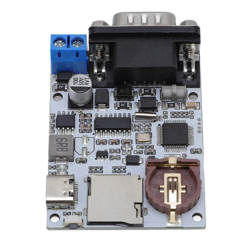 Hella Solid Serial Data Logger With Rtc Timestamp And Dual Led Indicators Monitors Industrial Machines PCB with RS232 and USB connections.
