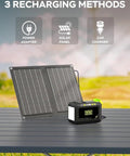 88.8Wh Portable Solar Generator With 21W Panel Included For Camping And Outdoor Adventures compact power station and panel