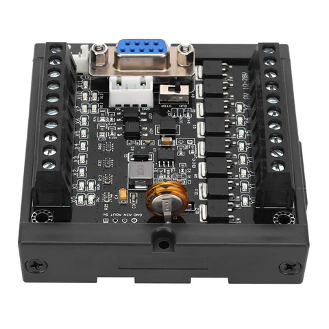FX1N 20MT Programmable Controller PLC Module Regulator Board For Industrial DC24V, board with screw terminals and DB9 connector