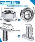 Built Tough 20 Pack M8x20mm T Slot Bolts Crafted From 304 Stainless Steel Zero Rust Industrial Hardware For Solar Mounting Aluminum Extrusions And Warehouse Rack Systems Badass Durability Guaranteed product size details with measurements.