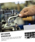 Durable Nylon Standoff And Screw Kit With Washers And Nuts For PCB Flight Controllers And Motion Sensors, shown with tool