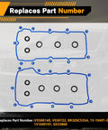 Valve Cover Gasket Set Compatible With Ford Edge Explorer F150 Mustang Transit 150 250 350 And Lincoln MKT MKX MKZ MKS Mobility MV1 2011 2020 Premium Direct Fit Gasket Kit For V6 Engines displayed against a car background
