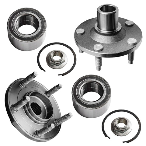 2 Front Wheel Bearing Hub Assemblies Kit For Ford Escape 2001 To 2012 Mazda Tribute 2001 To 2011 Mercury Mariner 2005 To 2011