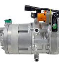A/C Compressor Replacement Built Tough For Quick Climate Control Fixes On Hyundai Ioniq Electric Rides From 2017 To 2019, showing side view.