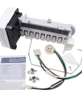Model Specific Refrigerator Ice Maker Replacement 120V 8 Cube Ice Maker with harness and arm included, direct fit